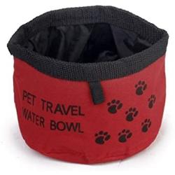 Pet Dog Cat Foldable Travel Outdoor Food Water Feeder Dish Bowl Portable by elegantstunning