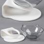 ljfjf Cat Bowls,Non Slip Cat Bowl with Stand Cat Feeding Bowls Plastic Raised Cat Bowls for Kittens Cat Water Bowls Suitable Cats. (Color : -)