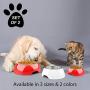 PETMAKER Pet Bowls – Raised Stainless Steel & Plastic Nonslip Rubber Bottom Food & Water Station for Pets