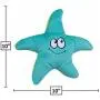 SmartPetLove - Tender-Tuffs - Easy Grab Small Squeaky Soft Plush Starfish Dog Toy - Great for Puppies and Adult Dogs