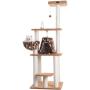 Armarkat A6403 Classic Cat Tree with Basket, 64'', Chocolate