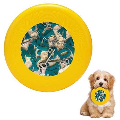 Pet Frisbee Flying Disc Dog Toy - Multifunction Ky7 Green Italic Mixed2