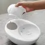 KNDJSPR Lotus Cat Waterer, Automatic Ceramic Drinking Fountain, Soften Water Prevent Dry Burning, 6 Replaceable Filters, for Bedroom Balcony Living Room KNDJSPR Lotus Cat Waterer, Automatic Ceramic Drinking Fountain, Soften Water Prevent Dry Burning, 6 Replaceable Filters, for Bedroom Balcony Living Room