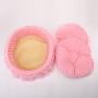 WYSBAOSHU Cute Princess Pet Bed Bow-TIE Lace Cat Dog Bed (S, Pink)