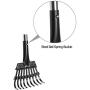 Mihachi Pet Poop Tray and Rake Set - Long Handle Pooper Scooper - 37.4'' Pet Waste Removal Bin & Rake for Dogs