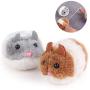 LINGJIA pet Toy 2pcs/Set New Cute Cat Toy Plush Fur Toy Shake Movement Mouse Pet Kitten Funny Rat Little Interactive Bite Toys