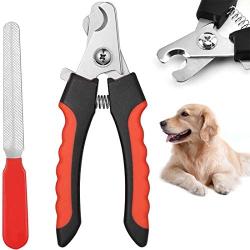 NIUTA Dog Nail Trimmer Large Breed with Quick Sensor,Professional cat Nail Clipper with Safety Guard and Nail File