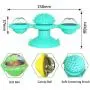 WWYM Windmill Cat Toy, Portable Turntable Scratching Tickle Cats Hair Brush, with Rotating Pet Training Interactive Balls,Blue WWYM Windmill Cat Toy, Portable Turntable Scratching Tickle Cats Hair Brush, with Rotating Pet Training Interactive Balls,Blue