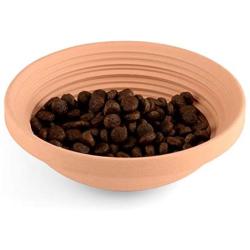 Awinro Cat Food Bowl, Shallow Pet Food Bowls Set, Handmade Clay Slow Feeding Supplies Bowls for cat, Original Design (Set of 1)