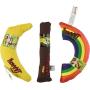 YEOWWW! Catnip Toy Variety Pack Cigar & Banana & Rainbow Made in USA
