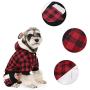 PAWZ Road Dog Plaid Coat Pet Winter Clothes Warm and Soft for Small and Medium Dogs