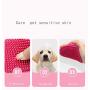N/B Dog Grooming Brush and Massager Comb Pet Shampoo Bath Brush Soothing Massage Rubber Comb Adjustable Ring Handle, Suitable for Long Short Haired Dog and Cat Grooming Brush 2Pcs