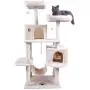 Hey-bro 61.5'' Extra Large Multi-Level Cat Tree Condo Furniture with Sisal-Covered Scratching Posts, 2 Bigger Plush Condos, Perch Hammock for Kittens, Cats and Pets Hey-bro 61.5'' Extra Large Multi-Level Cat Tree Condo Furniture with Sisal-Covered Scratching Posts, 2 Bigger Plush Condos, Perch Hammock for Kittens, Cats and Pets