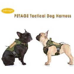 PETAGE Dog Harness and Dog Leash 6FT Heavy Duty Dog Leash with 2 Padded Handles