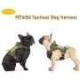 PETAGE Dog Harness and Dog Leash 6FT Heavy Duty Dog Leash with 2 Padded Handles