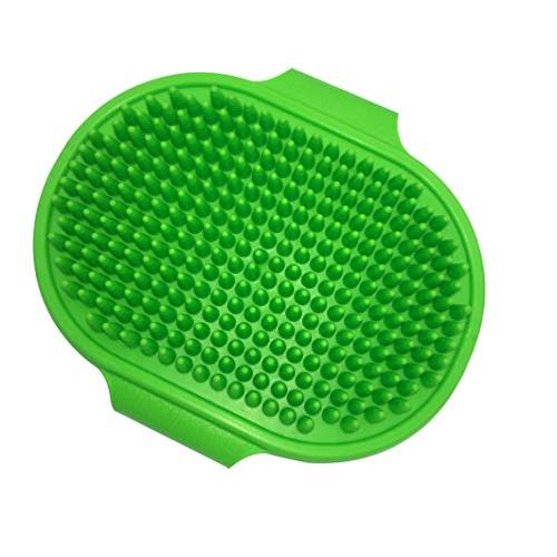 Premium New Grooming Pet Shampoo Brush, Best Pet Bathing & Soothing Massage Rubber Comb with Adjustable Ring Handle for Medium & Large Dogs, Cats, Rabbits, Horses- Remove More Dirt & Loose Hair.
