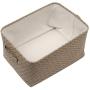 Geyecete Dog Toys Storage Bins Canvas pet Baskets,with Handle,Pet Toy and Accessory Storage Bin Organizer Storage Basket