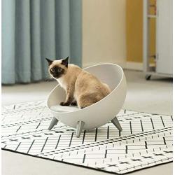 PawsMark Plastic Bowl Shaped Chair Sofa Sleeping Bed House Lounge for Cats