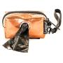 poopyCUTE- Doggy Poop Waste Bag Dispenser for Fashionably Cute Owner and Dog Breed,Puppy Supply|Women Luxury Fashion Style, On Leash Holder Clip for Bag/Travel/Walking/Treat/Key:Metallic Bronze
