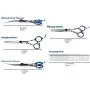 sesaisi Pet Dog Grooming Scissors Professional Hair Grooming Scissors Curved Shears Kit Thinning Trimmer Comb Hair Cutting Tool 6 Pieces Set