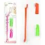 Dog Tooth Brushing Toys with Beef Taste Cat Toothpaste for Dogs, Dog Toothbrush Set -1 Long Brush & 1 Finger Toothbrush for Small Dogs, 3 in 1, Dog Chew Toys