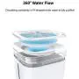 PETKIT Cat Water Fountain, 68oz/2L Automatic Pet Water Fountain with Auto Shut-Off Pump, LED Indicator Light, Water Level Window, Ultra-Quiet, Quadruple Filtration for Cats, Dogs, Multiple Pets