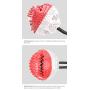 Potaroma Dog Tug Toy with Suction Cup, Pet Rope Treat Toy with Stronger Ropes, Bite-Resistant - Red & White