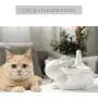 FEENGG Cat Water Fountain Automatic Pet Water Fountain Dog Drinking Water Dispenser Ultra-Quiet Auto Electric Water Bowl for Cats, Dogs, Multiple Pets FEENGG Cat Water Fountain Automatic Pet Water Fountain Dog Drinking Water Dispenser Ultra-Quiet Auto Electric Water Bowl for Cats, Dogs, Multiple Pets