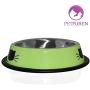 Petfuren Cat Bowls Non-Skid Stainless Steel Cat Dish 8 Ounce with Cute Cat Face for Pet Food & Water Bowl