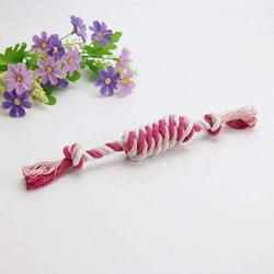 Pet Dog Chew Toy, Sarahair Creative Simulation Cotton Rope Candy Pet Dog Puppy Interactive Play Toy Pet Dog Puppy Funny Sisal Weave Ball Bite-Resistant Molar Teeth Clean Training Toy Gift Supplies Red