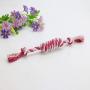 Pet Dog Chew Toy, Sarahair Creative Simulation Cotton Rope Candy Pet Dog Puppy Interactive Play Toy Pet Dog Puppy Funny Sisal Weave Ball Bite-Resistant Molar Teeth Clean Training Toy Gift Supplies Red