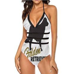Two Piece Sexy Swimsuit Dog Silhouette Great for Trip to Hawaii