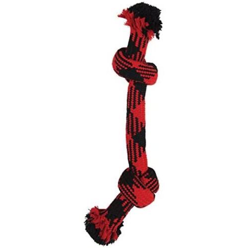 MuttNation Fueled by Miranda Lambert Plaid Rope Dog Toy