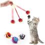 PAKESI Cat Toy Ball, 3PACK, Built-in Bells, The Wool Ball That Cats Like, The Wool Ball Tail is The Biggest Temptation for Cats.