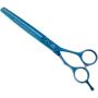 Master Grooming 5200 Titanium Straight Shear, 6.5-Inch, Blue