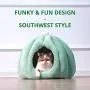 Cactus Pet Condo for Cats, Puppy and Small Dogs in Super Plush Self-Warming Material – Machine Washable, Fun Design, Private Cat Cave and Dog House Cactus Pet Condo for Cats, Puppy and Small Dogs in Super Plush Self-Warming Material – Machine Washable, Fun Design, Private Cat Cave and Dog House