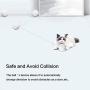 Interactive Cat Toys Ball Best Smart Cat Interactive Toys Automatic Self-Rotating and USB Rechargeable LED Light Cat Electronic Toy Ball for Indoor Cats Kitten Exercise Toys