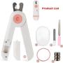 XINKYD Dog Nail Clippers,Dog Nail Clippers with Light,Dog Nail Clippers for Small Dogs,cat Nail Clippers with Safety Guard,Dog Nail Clippers Small Breed,Small Dog Nail Clippers