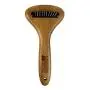 Bamboo Groom Dematting Rake with Stainless Steel Serrated Blades for Pets, Small/Medium Bamboo Groom Dematting Rake with Stainless Steel Serrated Blades for Pets, Small/Medium