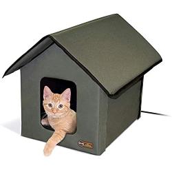 K&H PET PRODUCTS Outdoor Heated Kitty House Cat Shelter