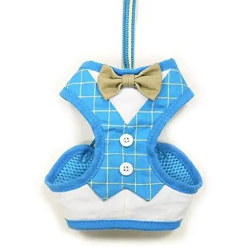 Dogo EasyGo Bowtie Blue Harness - Small Dogo EasyGo Bowtie Blue Harness - Small