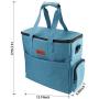 GUIFIER Large Dog Travel Bag | Airline Approved Dog Food Travel Bag with Multi-Function Pockets,2 Food Container Bag, 2 Collapsible Bowl | Perfect Weekend Pet Travel Set for Dog/Cat