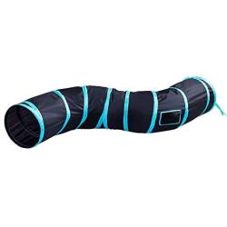 BEIKOTT Collapsible Cat Tunnel, Cat Tube Kitty Tunnel, Cat Pet Tunnel Toys with Peek Hole and Toy Ball, Small pet Tunnel for Kitty, Puppy, Rabbit