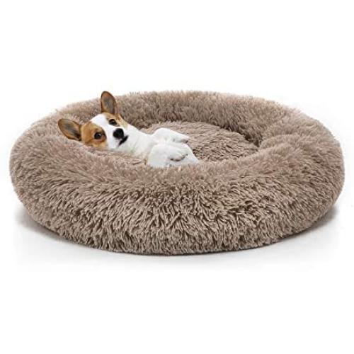 MIXJOY Orthopedic Dog Bed Comfortable Donut Cuddler Round Dog Bed Ultra Soft Washable Dog and Cat Cushion Bed (23/30/36)