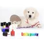 Dog Nail Polish Set, 6 Color Set (Pink, Purple, Red, Gold, Blue, Silver), Non-Toxic Water-Based Pet Nail Polish, Natural and Safe, Suitable for All Pet (Birds, Mice, Pigs and Rabbit), Easy to Remove