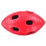 Nerf Dog Rubber Football Dog Toy with Interactive Squeaker and Crunch, Lightweight, Durable and Water Resistant, 6 Inches for Medium/Large Breeds, Two Pack, Red and Green (1399)