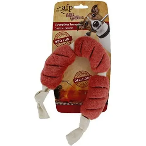 All for Paws Plush Scrumptious Sausages Pet Toys, Large All for Paws Plush Scrumptious Sausages Pet Toys, Large