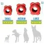 Hero Duramax, Natural Rubber Bone Ball, Treat Dispensing Dog Toy
