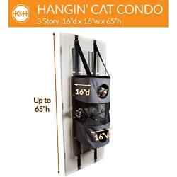 K&H Pet Products Hangin Cat Condo Door Mounted Cat Furniture Cat Tree