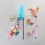 Greyghost 10 Pcs/lot Funny Tease Cat Toys Set Variety Pack, Including Catnip Pack, Ball, Mice